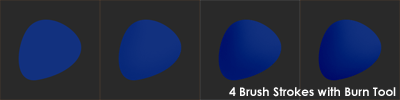 Burn Tool Brush Strokes